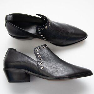 Rebecca Minkoff Annette Bootie Studded Ankle Boot Leather Black Size 8.5